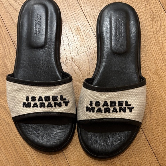 Isabel Marant Shoes - Isabel Marant Black and Tan Women's Sandals